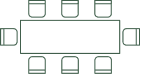 Icon of long table setting