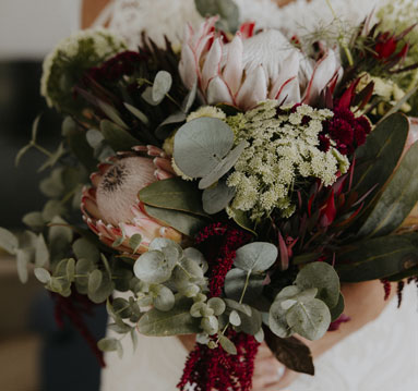 beautifully arranged flowers at an event